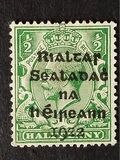 [Great Britain Stamps Overprinted in Black by Dollar Printing House Ltd. - Roman Numeral I and Long 9 in "I922",, type A]