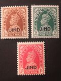 [King George VI, 1895-1952 - India Postage Stamps Overprinted "JIND", type J]