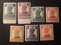 [King George VI, 1895-1952 - India Postage Stamps Overprinted "JIND", type K]