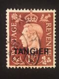 [King George VI - Great Britain Postage Stamps Overprinted "TANGIER", type F2]