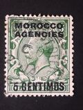 [Great Britain Postage Stamps Overprinted "MOROCCO AGENCIES" Horizontally & Surcharged, type B]