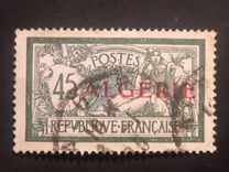 [Sellos de Francia sobrecargados en rojo. "ALGÉRIE" , tipo A5]