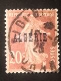 [French Postage Stamps Overprinted in Black, Tipo B7]