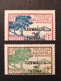[New Caledonia Postage Stamps of 1928 Overprinted "ILES WALLIS - et - FUTUNA", type F]