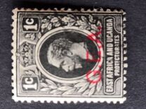 [King George V  - British East Africa and Uganda Stamps Overprinted "G.E.A.", type C]