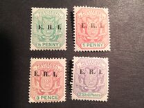 [South African Republic Postage Stamps Overprinted "E. R. I ", type H]