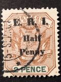 [South African Republic Postage Stamp Overprinted Surcharged & "E. R. I", type H6]