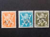 [Inscription: "BELGIQUE BELGIE" - Overprinted -10% or 10%, type LI19]