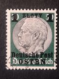 [German Empire Postage Stamps Surcharged & Overprinted "Deutsche Post OSTEN", type A11]
