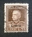 [King Victor Emmanuel III - Italian Stamps Overprinted "Libia", type Q3]