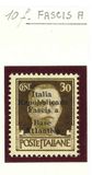 [Italy Stamps Overprinted "Italia Repubblicana Fascista Base Atlantica" in 5 Lines, type B4]