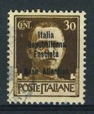 [Italy Stamps Overprinted "Italia Repubblicana Fascista Base Atlantica" in 4 Lines, type A3]
