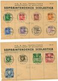 [King George VI - Great Britain Postage Stamps Overprinted B. A. - TRIPOLITANIA" and Surcharged New Value, type B]