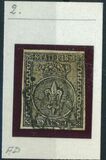 [Coat of Arms - Black Print on Colored Paper, type A1]
