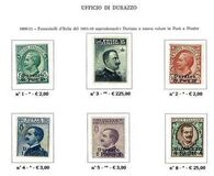[Italian postage Stamps Overprinted for Use in Durazzo, 类型 D]