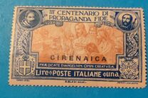 [Italian Postage Stamps Overprinted "CIRENAICA", type A3]