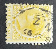 [Reina Victoria. Inscripción: "NEW ZEALAND - POSTAGE & REVENUE", tipo M3]