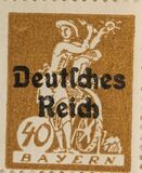 [Postage Stamps from Bayern Overprinted "Deutsches Reich", ประเภท AE2]