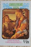 [Christmas - "Madonna and Child" Paintings - Issues of 1974 of Grenada, but inscribed "GRENADA GRENADINES", Typ AJ]