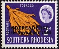 [Issues of South Rhodesia Overprinted "INDEPENDENCE 11th November 1965", type I]