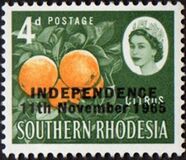 [Issues of South Rhodesia Overprinted "INDEPENDENCE 11th November 1965", type K]