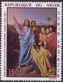 [Airmail - The 100th Anniversary of the Death of Jean Ingres, French Painter - Paintings, tegund FB]