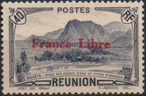 [Tourism Stamps of 1933-1943 Overprinted "France Libre" - Mountain Landscape, type BH1]