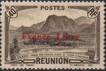 [Tourism Stamps of 1933-1943 Overprinted "France Libre" - Mountain Landscape, type BH2]