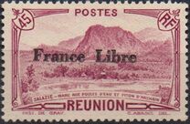 [Tourism Stamps of 1933-1943 Overprinted "France Libre" - Mountain Landscape, type BH3]