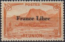 [Tourism Stamps of 1933-1943 Overprinted "France Libre" - Mountain Landscape, type BH6]