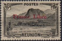 [Tourism Stamps of 1933-1943 Overprinted "France Libre" - Mountain Landscape, type BH11]
