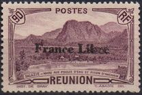 [Tourism Stamps of 1933-1943 Overprinted "France Libre" - Mountain Landscape, type BH12]