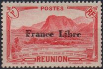 [Tourism Stamps of 1933-1943 Overprinted "France Libre" - Mountain Landscape, type BH14]