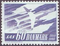 [The 10th Anniversary of the Scandinivian Airlines System, SAS, प्रकार EG]
