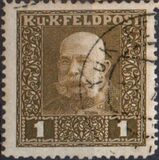 [Emperor Franz Joseph - Inscription: "K u K FELDPOST", प्रकार B]