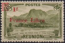 [Tourism Stamps of 1933-1943 Overprinted "France Libre" - Mountain Landscape, type BH16]