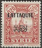 [Syria Postage Stamps Overprinted in French and Arabic in Black or Red, type A3]