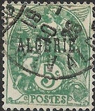 [French Postage Stamps Overprinted in Black, प्रकार B2]