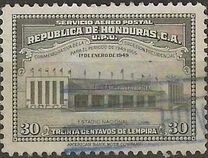 [Airmail - Inauguration of President Juan Manuel Galvez - Inscribed "CONMEMORATIVA DE LA SUCESION PRESIDENCIAL", Typ DX]