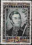 [The 100th Anniversary of the Death of San Martin, 1850-1950, type LK]