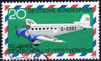 [The 50th Anniversary of the German Airmail, τύπος OD]