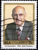 [Inauguration of President Botha, type UW]