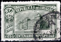 [Airmail - The 100th Anniversary of the Montevideo University, Scrivi LK]