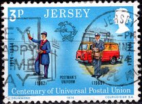 [The 100th Anniversary of the Universal Postal Union, type BW]