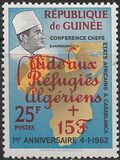 [Algerian Refugees Fund -  Overprinted "Aide aux Refugies Algeriens" and Premium Surcharged, type AG2]