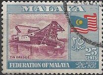 [Coat of Arms, Flag and Map of Malaya, type C]
