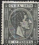 [Alfonso XII - "CUBA 1879", tipo E13]
