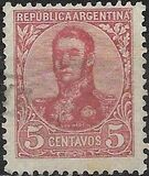 [General San Martin - Watermark 3,4 or Unwatermarked, प्रकार BK5]
