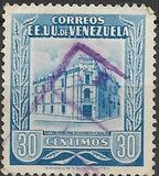 [Caracas Central Post Office - Inscription "CORREOS - EE. UU. VENEZUELA", ประเภท AIK6]