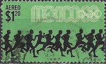 [Airmail - Olympic Games - Mexico City '68, Mexico, Tüüp AQI]